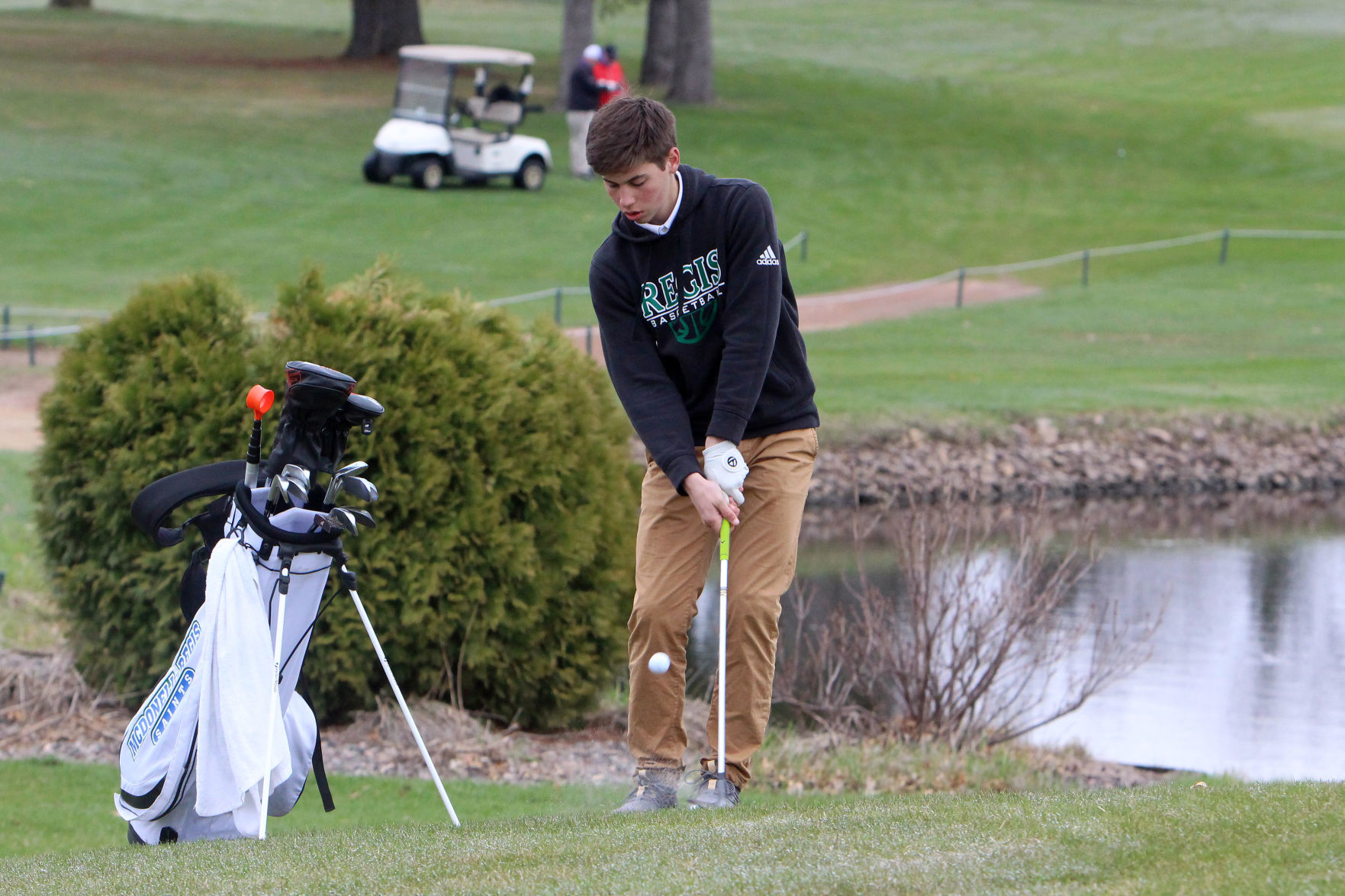 Cloverbelt-Dairyland boys golf invite at Lake Wissota golf 4-29-19
